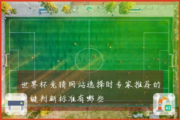 世界杯竞猜网站选择时专家推荐的关键判断标准有哪些